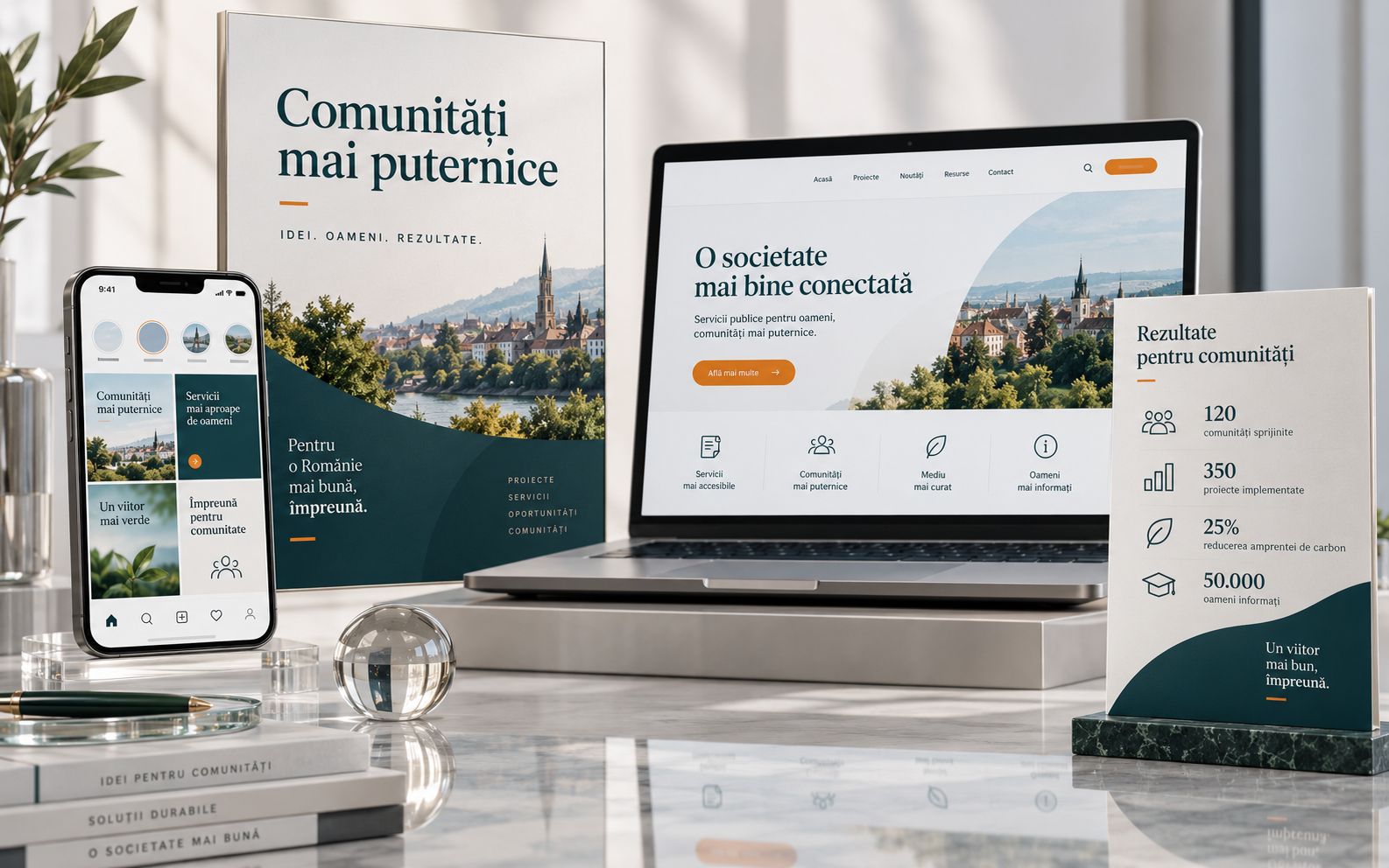 Materiale de marketing și promovare pentru proiecte instituționale